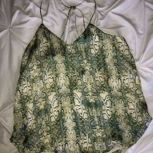 Flowy Snake Print Tanktop
